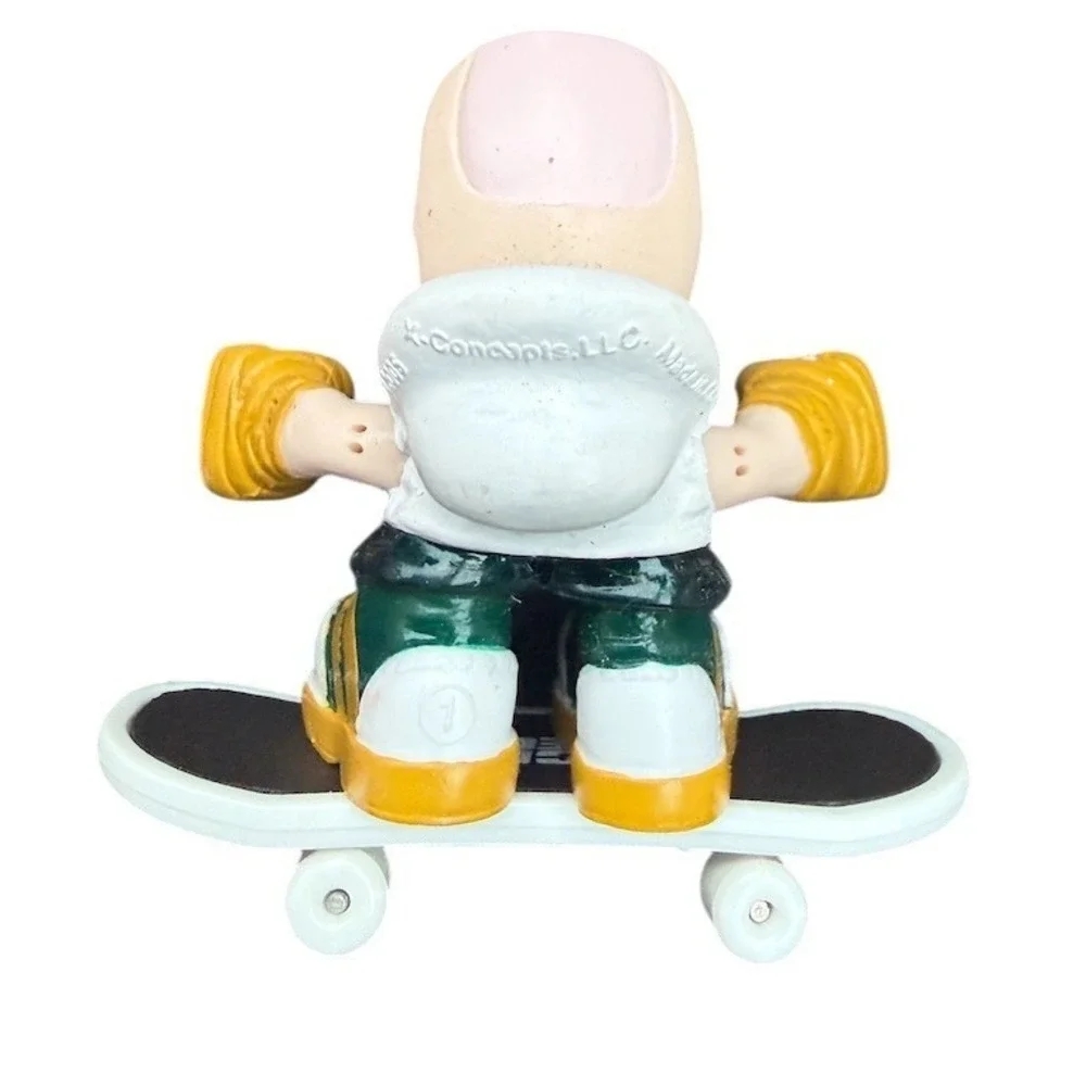 Tech Deck‎ Dudes Skater Figure w/ Fingerboard White Green Yellow Set vintage